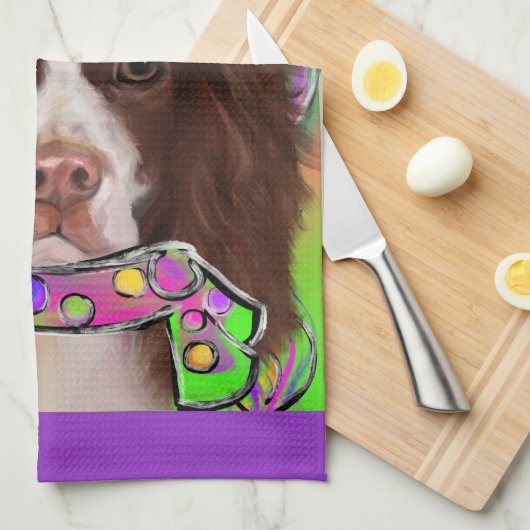 Engelse Springer Spaniel Theedoek (Quarter Fold)