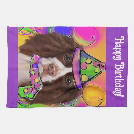 Engelse Springer Spaniel          Theedoek (Horizontaal)