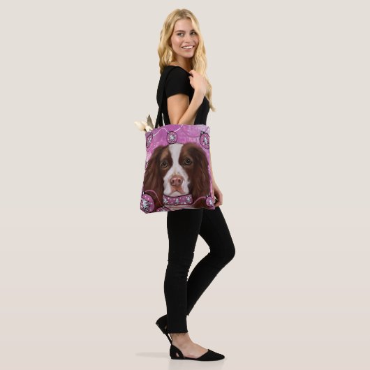 ENGELSE SPRINGER SPANIEL TOTE BAG (Op model)