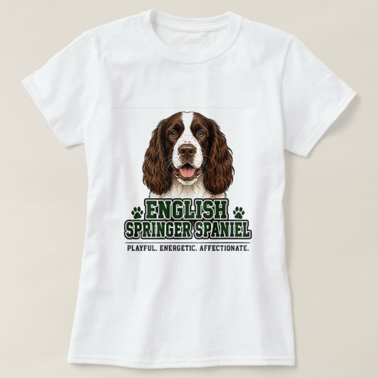 🐾 Engelse Springer Spaniel trots 🐾 T-shirt (Design voorkant)