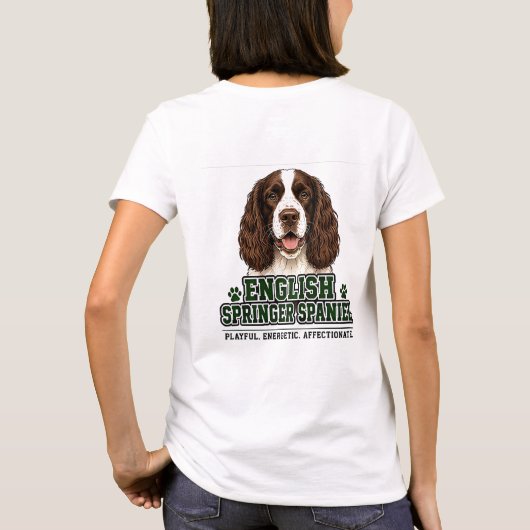 🐾 Engelse Springer Spaniel trots 🐾 T-shirt (Achterkant)