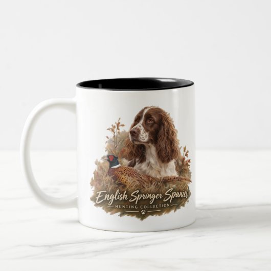 Engelse Springer Spaniel  Tweekleurige Koffiemok (Links)