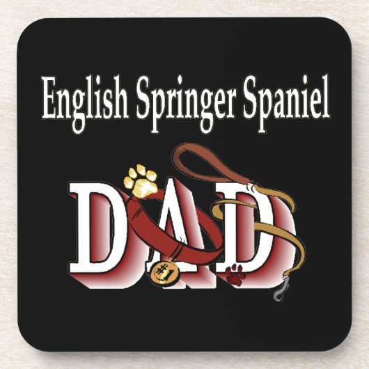 Engelse Springer Spaniel vader Drankjes Onderzetter (Voorkant)