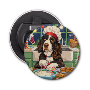 Engelse Springer Spaniel Vakantie Bakken: Feesteli Button Flesopener