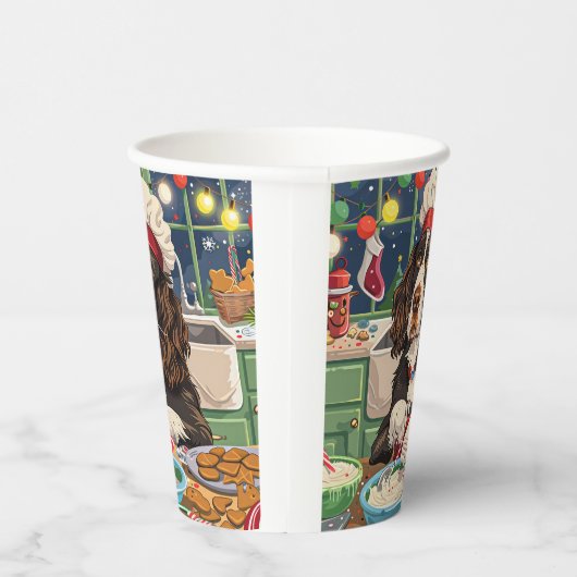 Engelse Springer Spaniel Vakantie Bakken: Feesteli Papieren Bekers (Rechts)