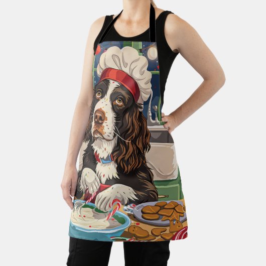 Engelse Springer Spaniel Vakantie Bakken: Feesteli Schort (Insitu)