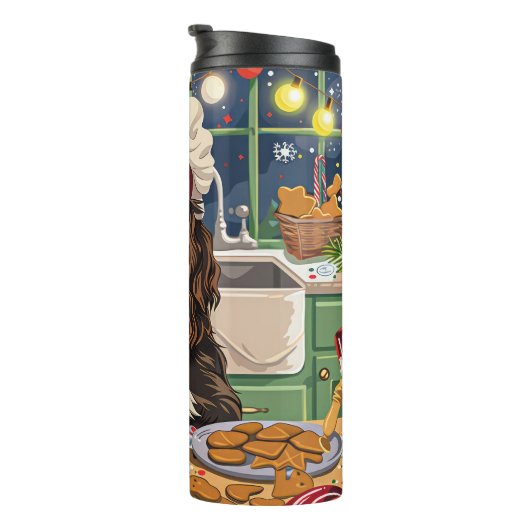 Engelse Springer Spaniel Vakantie Bakken: Feesteli Thermosbeker (Geroteerd rechts)