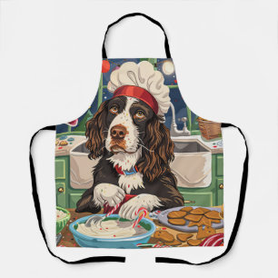Engelse Springer Spaniel Vakantiebakkerij: Festief Schort