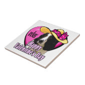 Engelse Springer Spaniel Valentijnsdag Tegeltje (Zijkant)