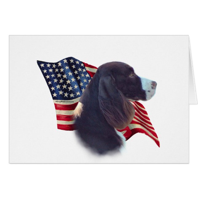 Engelse springer spaniel vlag (Voorkant Horizontaal)