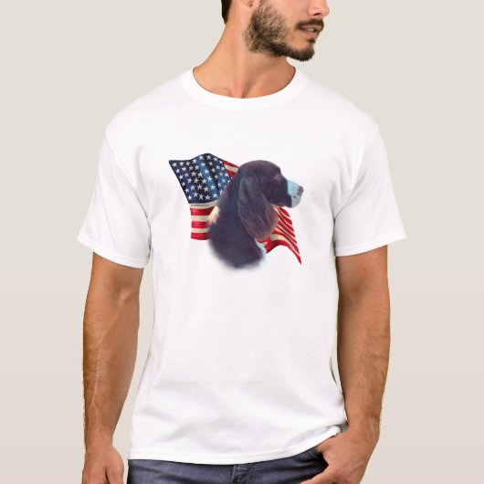 Engelse springer spaniel vlag t-shirt (Voorkant)