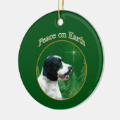 Engelse Springer Spaniel Vrede Keramisch Ornament (Links)