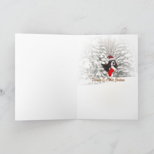Engelse Springer Spaniel Vrolijke Kerst Kaarten (Binnen)