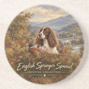 Engelse Springer Spaniel Zandsteen Onderzetter
