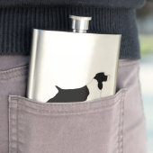 Engelse Springer Spaniel zwarte witte silo Flacon (Voorbeeld)