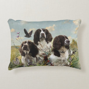 Engelse Springer Spaniels, kunst Accent Kussen