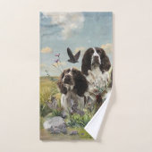 Engelse Springer Spaniels, kunst Bad Handdoek (Handdoek)