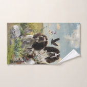 Engelse Springer Spaniels, kunst Bad Handdoek (Handdoek)