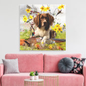 Engelse Springer Spaniels, kunst Canvas Afdruk (Insitu (Woonkamer))