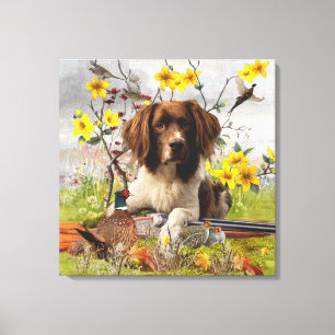 Engelse Springer Spaniels, kunst Canvas Afdruk