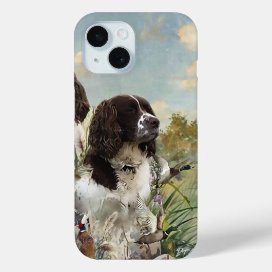 Engelse Springer Spaniels, kunst Case-Mate iPhone Case (Achterkant)