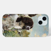 Engelse Springer Spaniels, kunst Case-Mate iPhone Case (Achterkant (horizontaal))