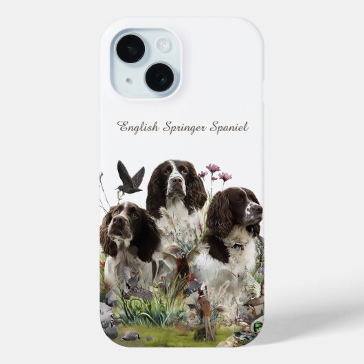 Engelse Springer Spaniels, kunst Case-Mate iPhone Case (Achterkant)