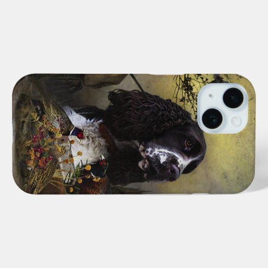 Engelse Springer Spaniels, kunst Case-Mate iPhone Case (Achterkant (horizontaal))