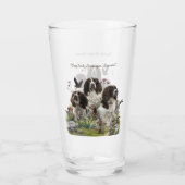 Engelse Springer Spaniels, kunst Glas (Achterkant)