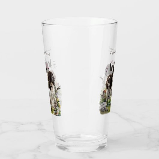 Engelse Springer Spaniels, kunst Glas (Links)