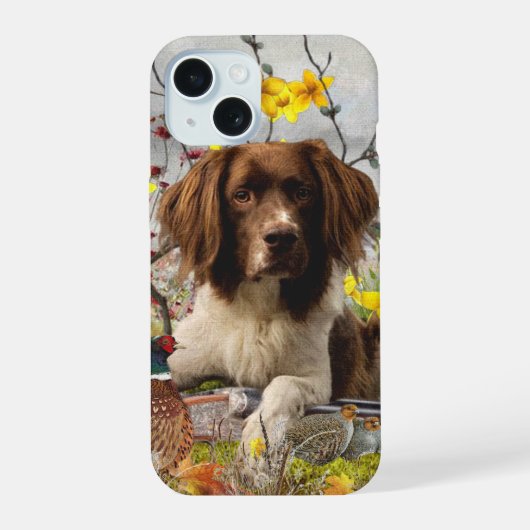Engelse Springer Spaniels ,Kunst iPhone 15 Case (Achterkant)