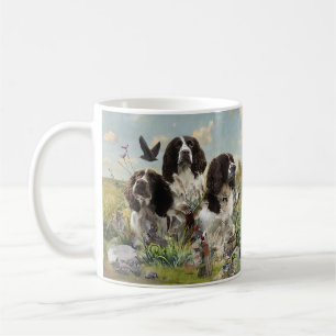Engelse Springer Spaniels, kunst Koffiemok
