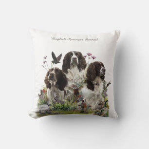 Engelse Springer Spaniels, kunst Kussen