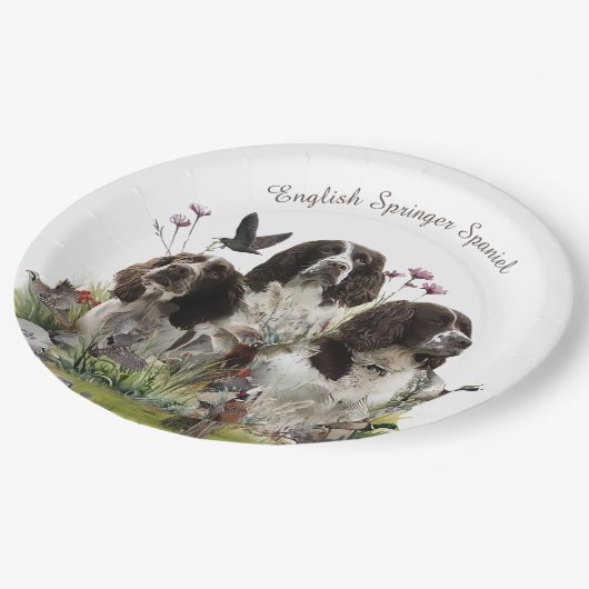 Engelse Springer Spaniels, kunst Papieren Bordje (Gekanteld)