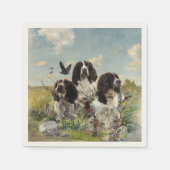 Engelse Springer Spaniels, kunst Servet (Voorkant)