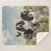 Engelse Springer Spaniels, kunst Sherpa Deken (Voorkant (horizontaal))