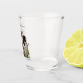 Engelse Springer Spaniels, kunst Shot Glas (Rechts)