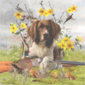 Engelse Springer Spaniels, kunst Sticker (Voorkant)
