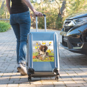 Engelse Springer Spaniels, kunst Sticker (Koffer Insitu)