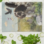 Engelse Springer Spaniels, kunst Theedoek (Gevouwen)