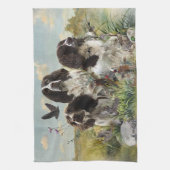 Engelse Springer Spaniels, kunst Theedoek (Verticaal)