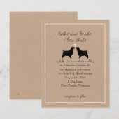 Engelse Springer Spaniels Wedding Invitation Kaart (Voorkant / Achterkant)