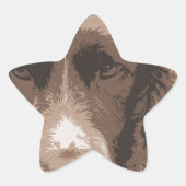 Engelse Springer Ster Sticker (Voorkant)