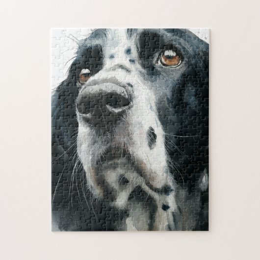Engelse springerspaniel portret met ticking legpuzzel (Verticaal)
