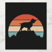 Engelse springerspaniel wijn etiket (Enkel label)