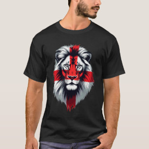 Engelse St George Vlag Leeuwengezicht Engeland St T-shirt