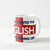 Engelse St. George's Day God Creëer Koffiemok (Voorkant rechts)