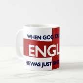 Engelse St. George's Day God Creëer Koffiemok (Voorkant links)