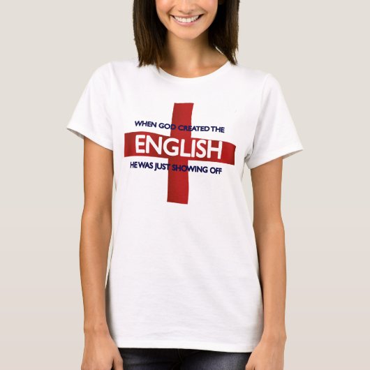 Engelse St. George's Day God Creëer T-shirt (Voorkant)