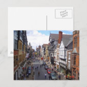 Engelse stad Chester Briefkaart (Voorkant / Achterkant)